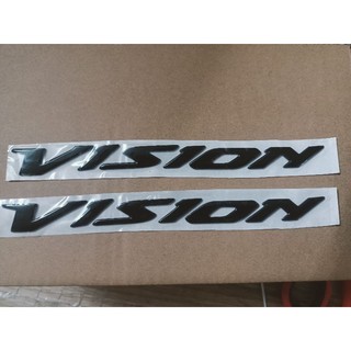 Bộ chữ nổi Vision màu đen bóng new