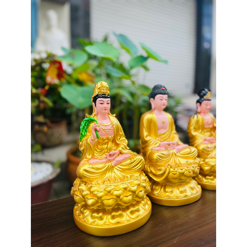 Tôn Tượng Tam Thánh Tây Phương 30CM