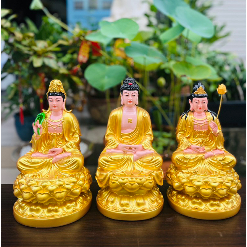 Tôn Tượng Tam Thánh Tây Phương 30CM