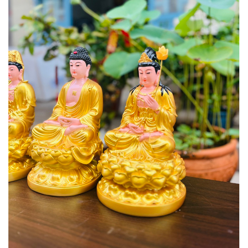 Tôn Tượng Tam Thánh Tây Phương 30CM