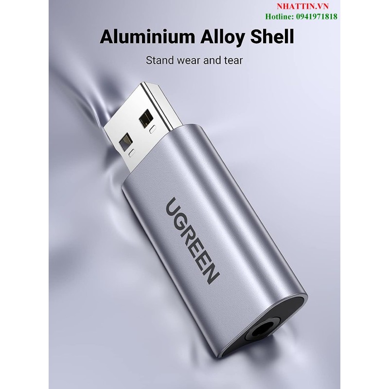 Card sound USB 2.0 to 3.5mm TRRS Mic & Loa Ugreen 80864 cao cấp