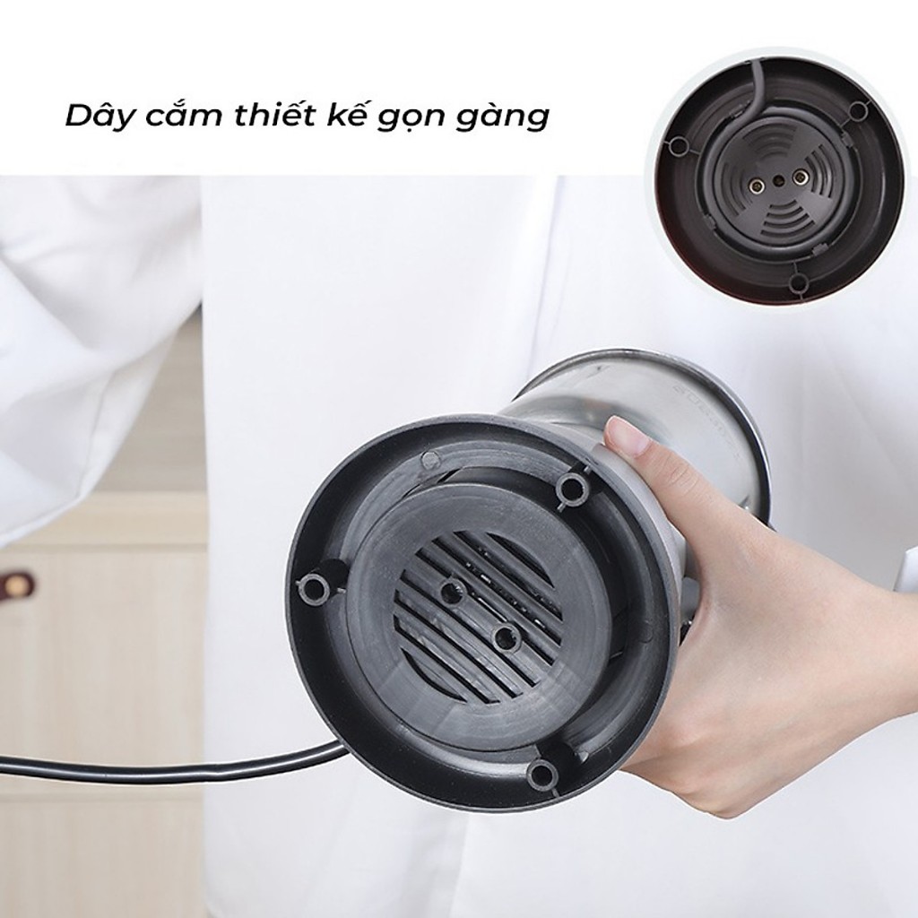 Máy Xay Hạt Khô Công Suất 300W 6 Lưỡi Dao Bằng Thép Không Gỉ PNQ Store
