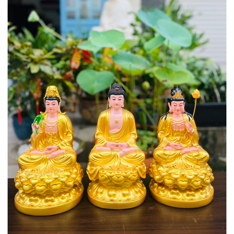 Tôn Tượng Tam Thánh Tây Phương 30CM