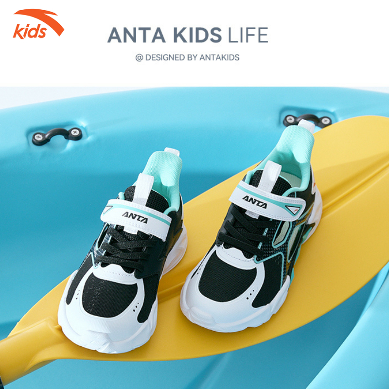 Giày sandal thể thao bé trai Anta Kids W312329979 bít mũi bảo vệ mũi chân bé tối đa