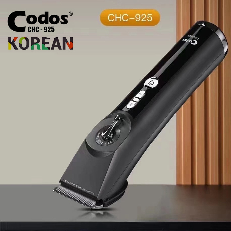 Tông đơ cắt tóc lưỡi sứ sắc bén máy êm có turbo tăng tốc 3 mức độ Codos 925