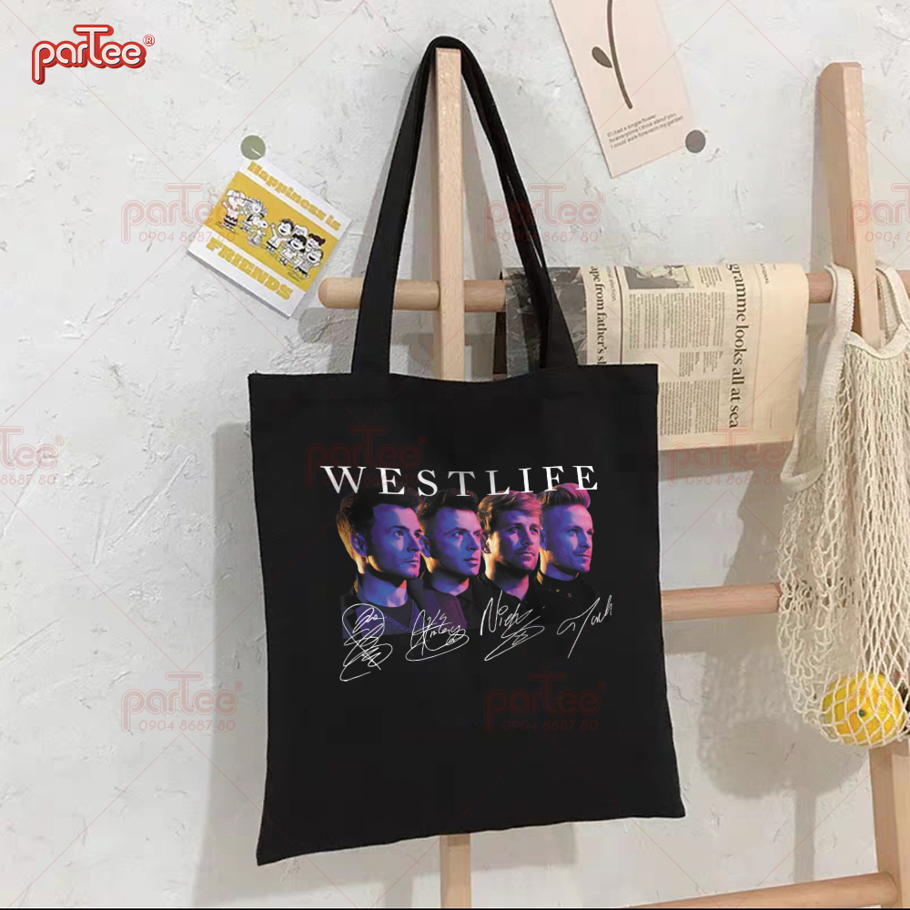 WESTLIFE | Túi Tote Bags Canvas In Westlife Concert in Vietnam My Love Túi Shopping Parteeshopvn