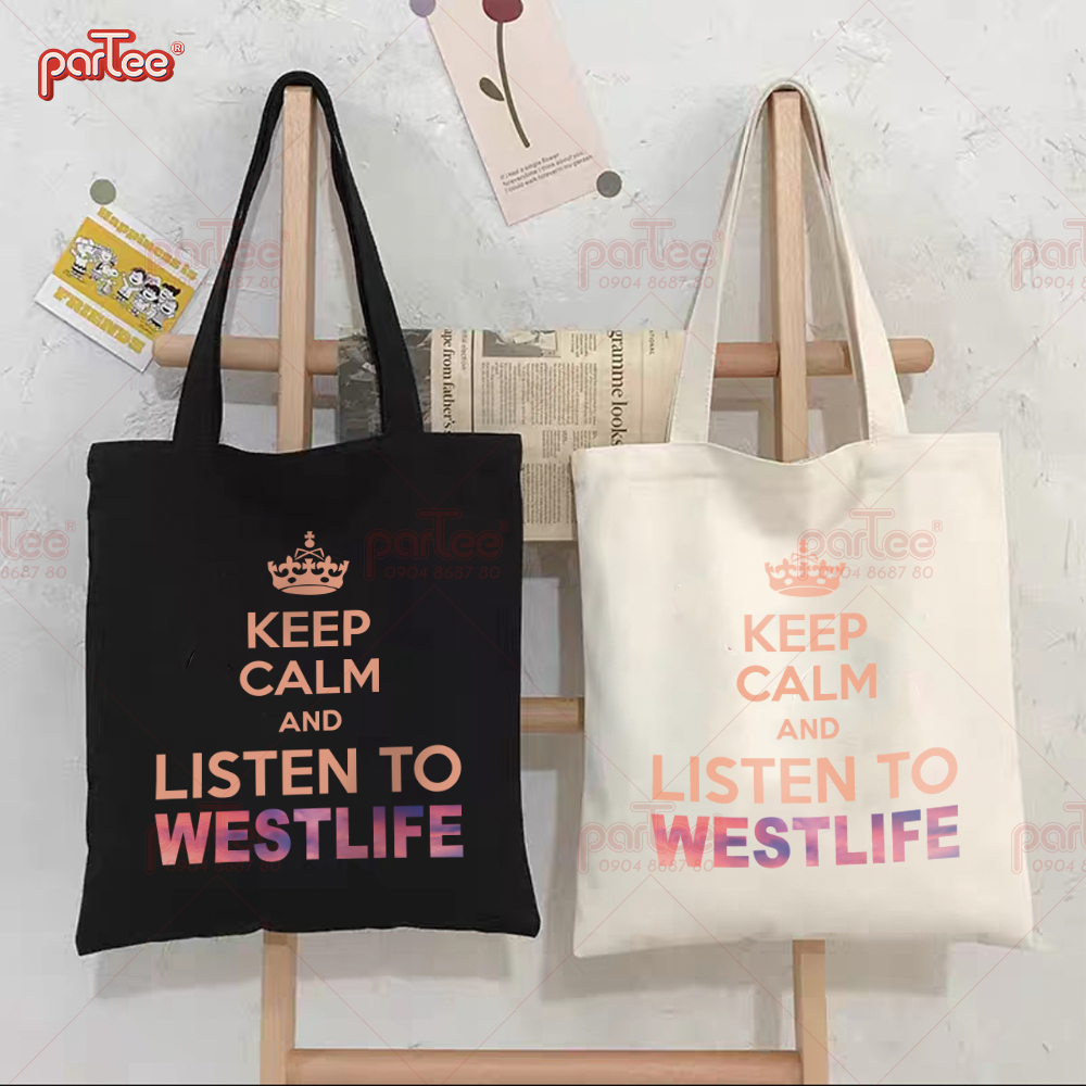 WESTLIFE | Túi Tote Bags Canvas In Westlife Concert in Vietnam My Love Túi Shopping Parteeshopvn