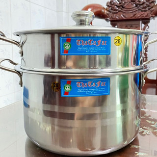 Bộ nồi xửng hấp inox 304 size 28cm