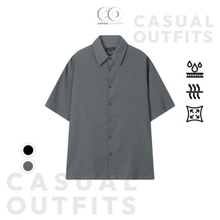  Áo sơ mi nam tay ngắn SPAO chất polyester form relaxed - 2 Màu