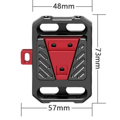 Đế plate gắn Pin Vmount kèm ngàm block rail 15mm