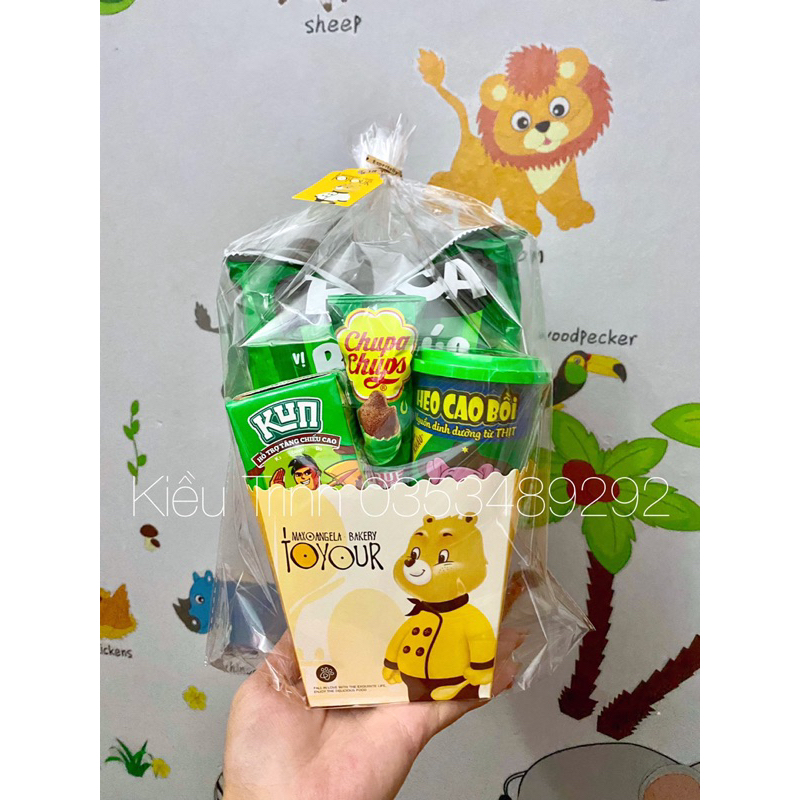 Túi đựng bánh cookie dạng cao - to đựng quà mini cho bé yêu ❤