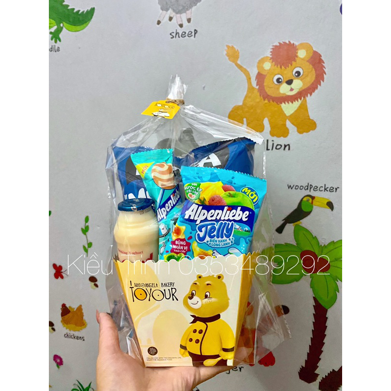Túi đựng bánh cookie dạng cao - to đựng quà mini cho bé yêu ❤