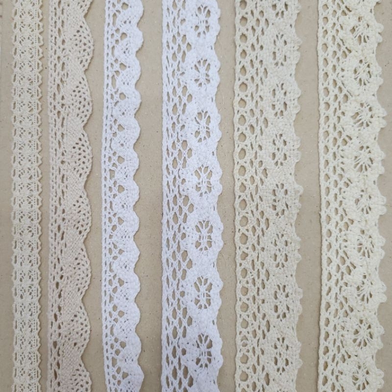 Dây ren chỉ cotton trang trí viền HÌNH VÀ VIDEO SHOP TỰ CHỤP 100%