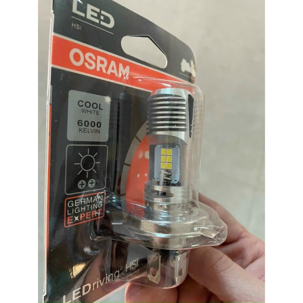 Bóng Pha LED Osram Dream- Wave siêu sáng - Chân M5-H4 Chạy Điện Bình Điện Máy