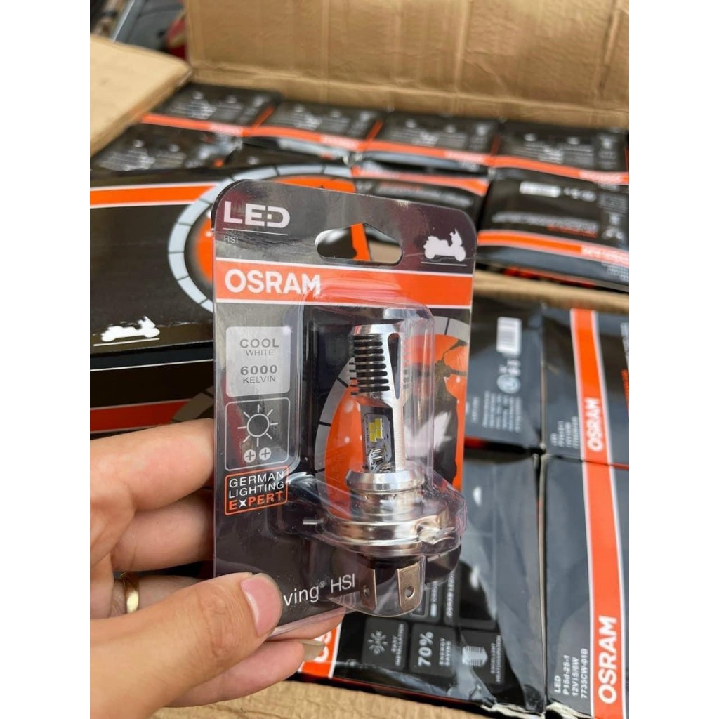 Bóng Pha LED Osram Dream- Wave siêu sáng - Chân M5-H4 Chạy Điện Bình Điện Máy