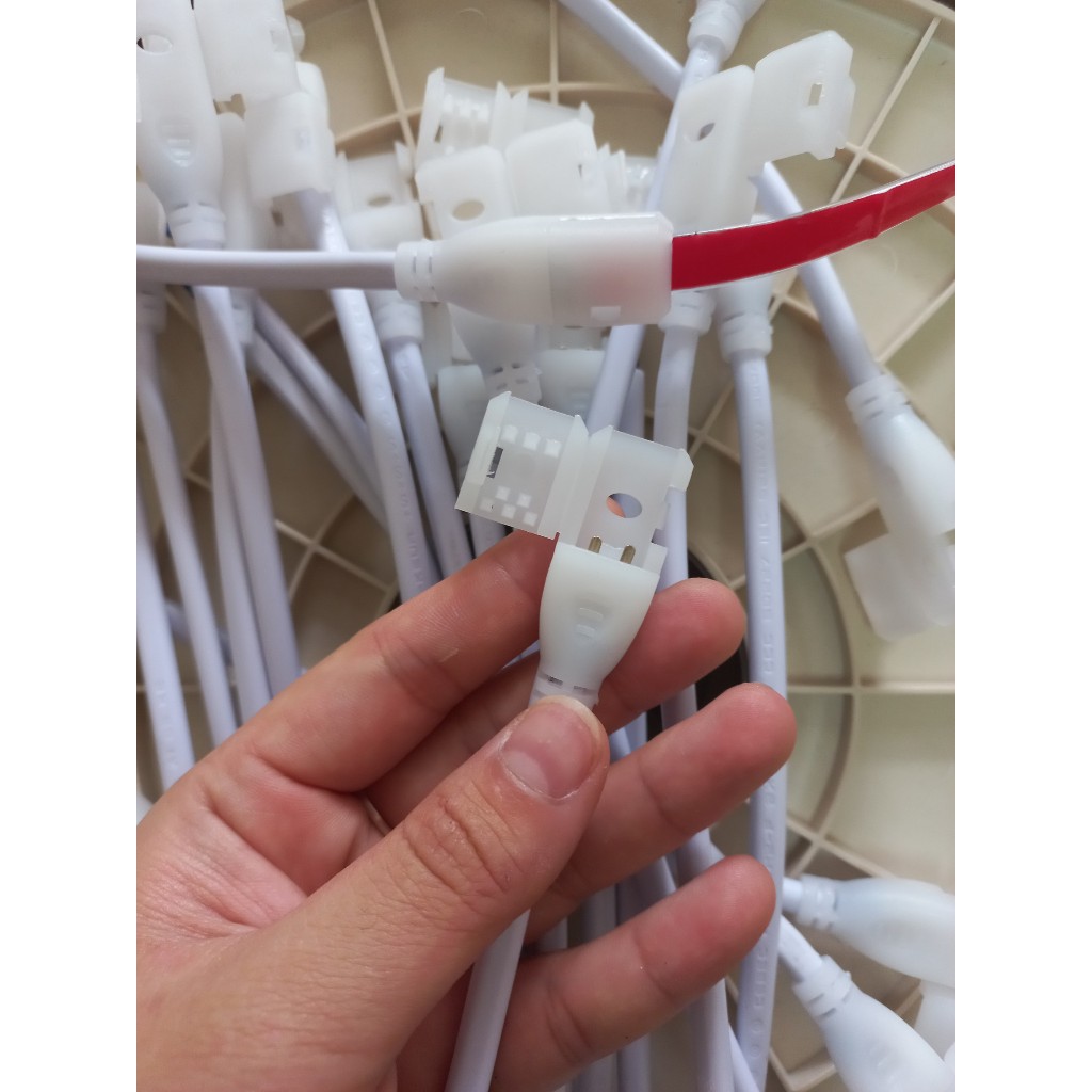 LED Dây dán 2835 220V Ánh sáng Vàng, Trắng 8mm Bọc silicon Decor tủ, bếp, trang trí,...