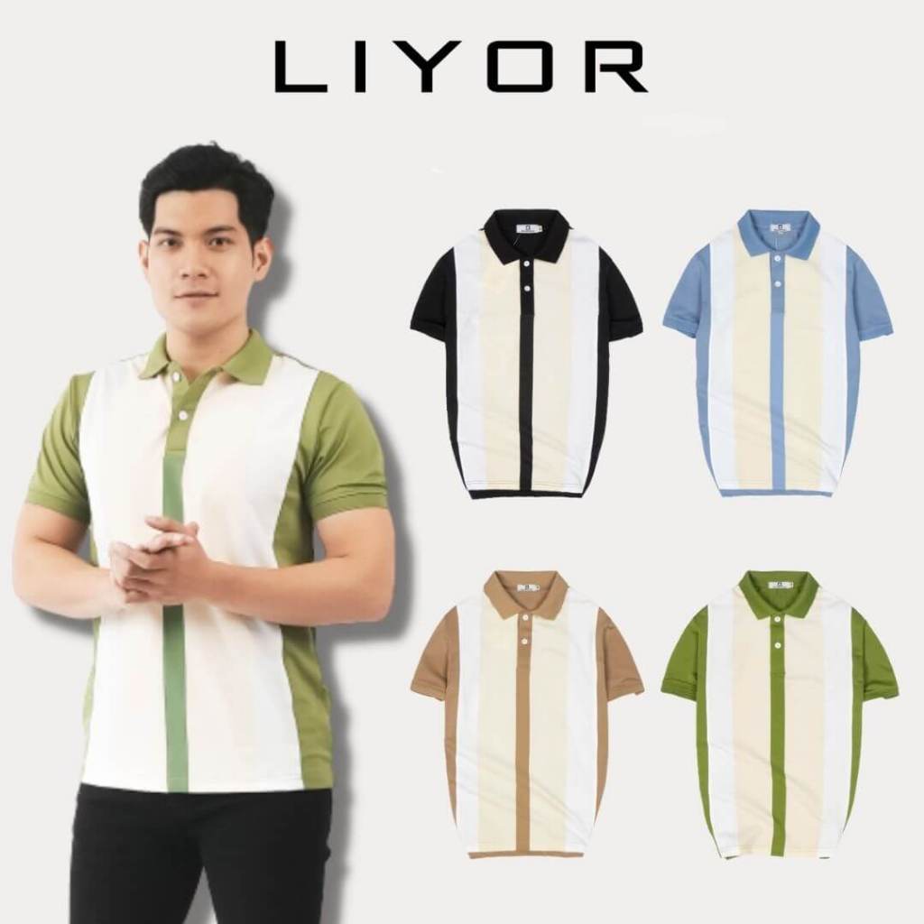 Áo Phông Có Cổ, Áo Polo Nam Liyorstore Sọc Phối Màu Độc Đáo Trẻ Trung - Acb4099
