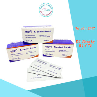Bông tẩm cồn Alcohol Pad Hộp 100 miếng