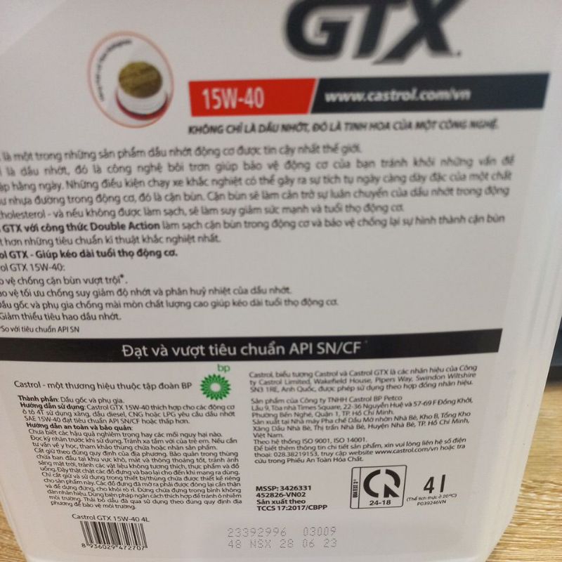 Castrol GTX 15w40