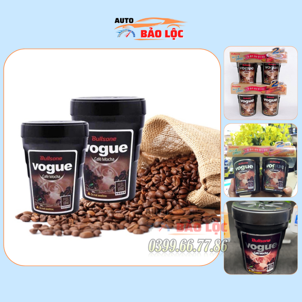 Hộp sáp thơm Cafe khử mùi Ô TÔ  - BULLSONE VOGUE CAFE MOCHA - lẻ 1 hộp - Auto Bảo Lộc