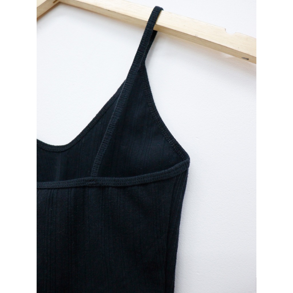 C2953 - 	Áo thun gân 2 dây croptop trơn