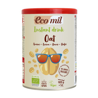 [ Date 02/2025 ] Sữa bột hạt yến mạch hữu cơ không đường Ecomil 400gr