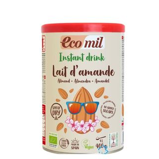 [ Date 02/2025 ] Sữa bột hạnh nhân hữu cơ không đường Ecomil 400g