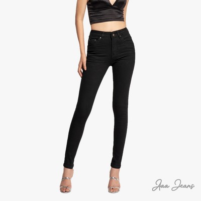 Aaa Jeans - Quần Jean Đen Nữ Lưng Cao Skinny Ôm Dáng Co Giãn