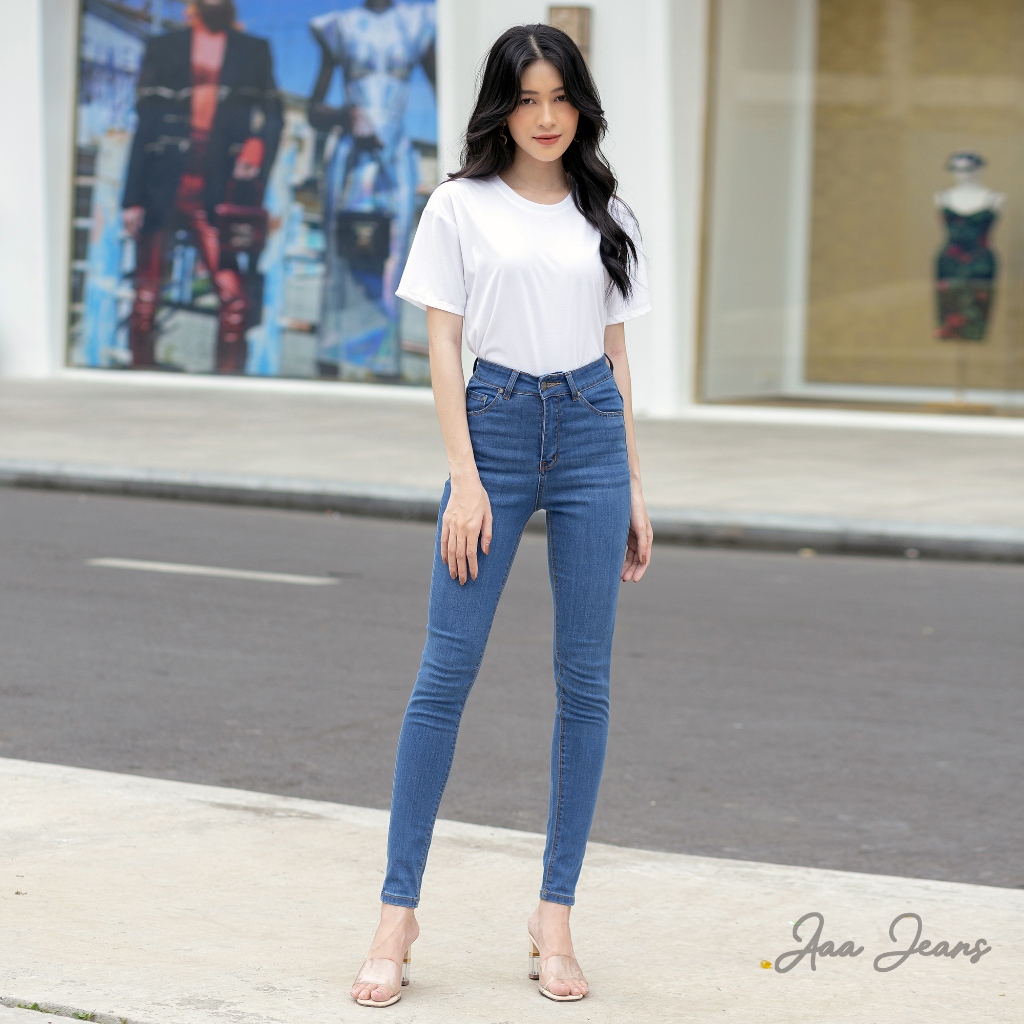 Quần Jean Repreve Skinny Lưng Cao Thân Thiện Môi Trường Aaa Jeans