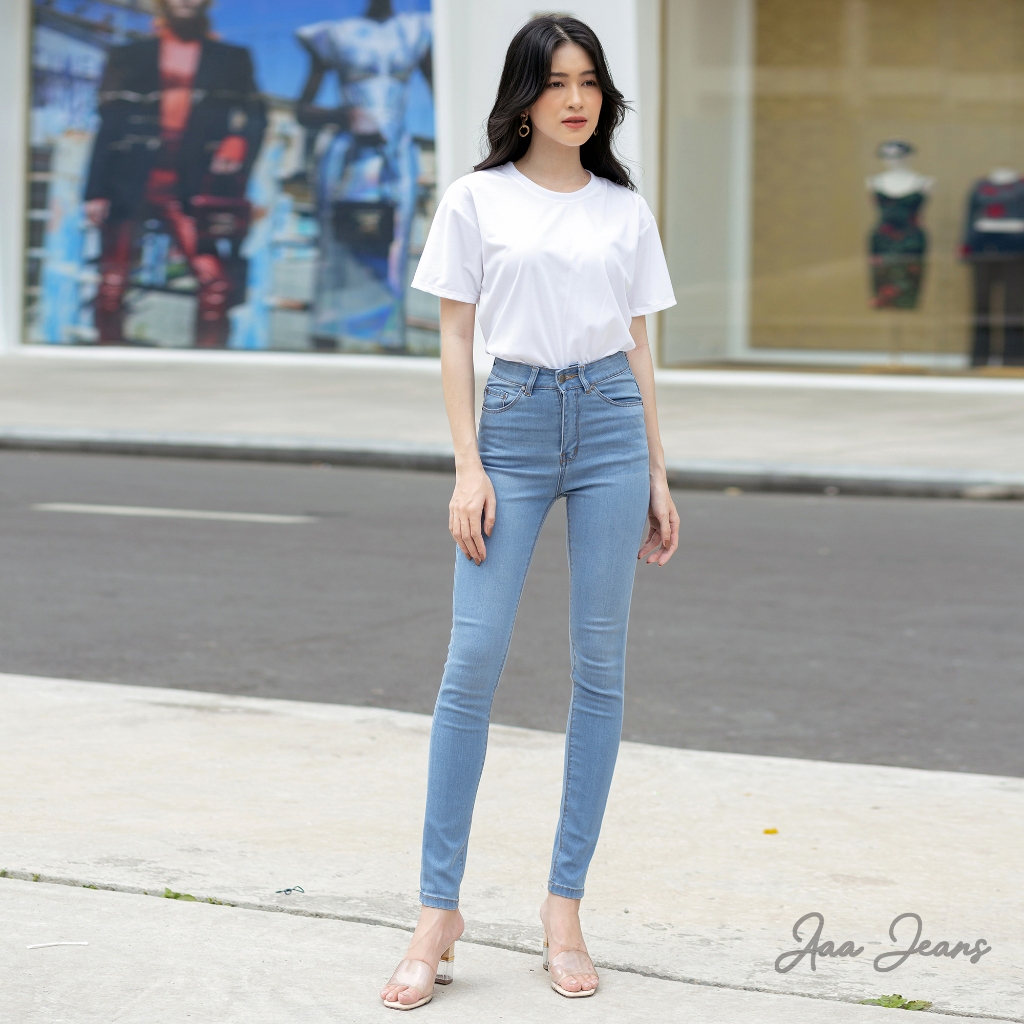 Quần Jean Repreve Skinny Lưng Cao Thân Thiện Môi Trường Aaa Jeans