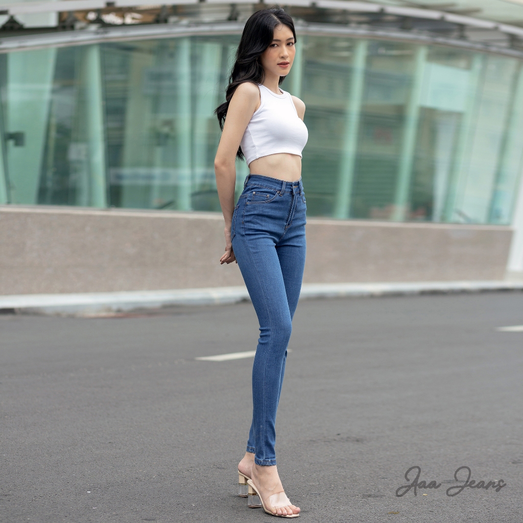 Quần Jean Repreve Skinny Lưng Cao Thân Thiện Môi Trường Aaa Jeans