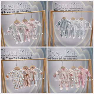 Set 3 body liền tất little duck cotton mềm mịn