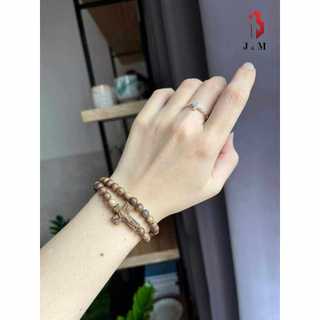 Chuỗi trầm hương tốc tự nhiên mix thánh giá trầm quấn 2 vòng đủ size nam nữ 6li,8li