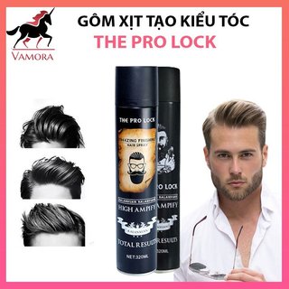 Gôm xit tóc nam tạo kiểu tóc the pro lock 320ml - vamora