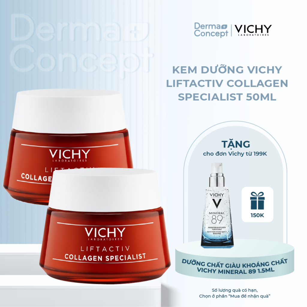 Kem dưỡng Vichy Liftactiv Collagen Specialist giúp săn chắc da, dưỡng trắng, mờ thâm nám [NHẬP KHẨU CHÍNH HÃNG 100%]