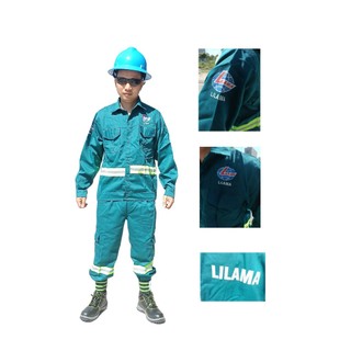 Quần áo bảo hộ lilama thợ lắp kaki in logo lilama 3 điểm