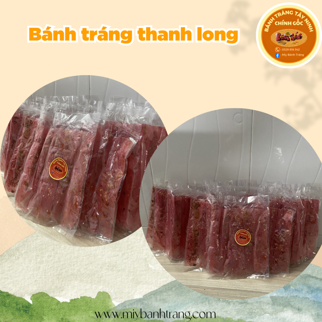 Bánh tráng thanh long| Miy bánh tráng-50gr