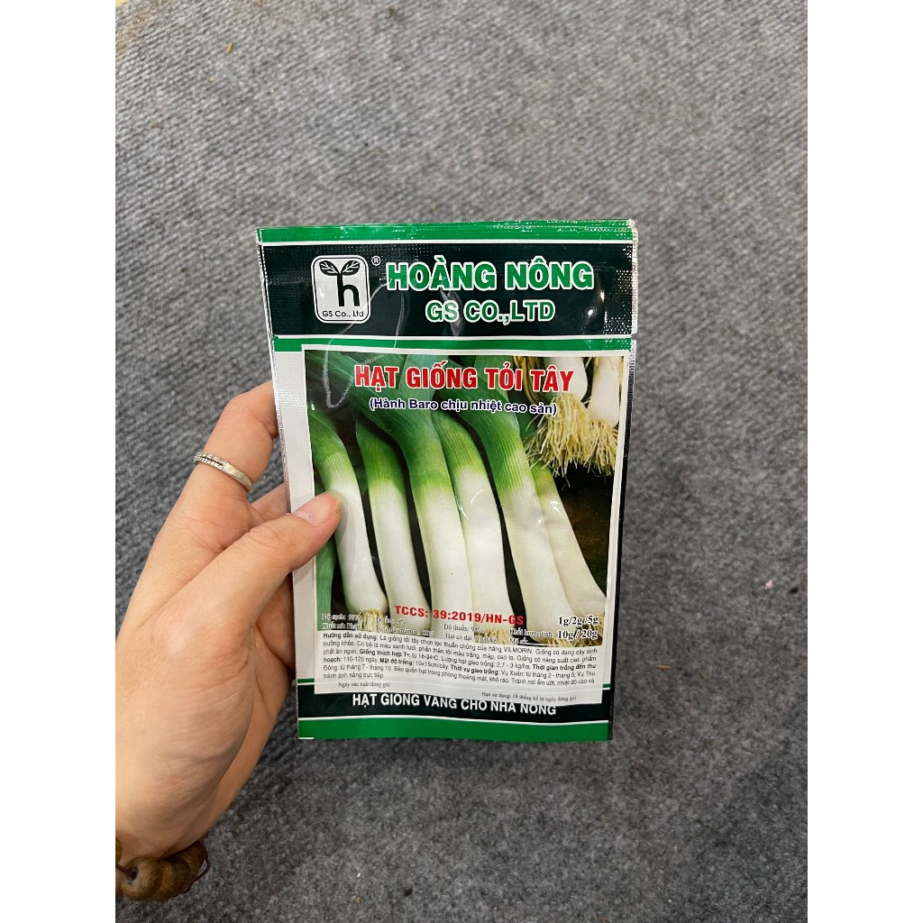 Hạt giống Tỏi Tây F1 1gram  hàng chính hãng công ty đóng gói