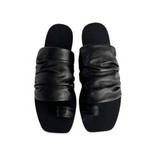 Dép Xỏ Ngón Chất Liệu Da Cừu Cao Cấp Drape Leather Sandals
