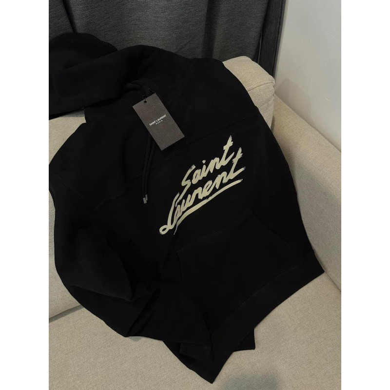 Áo Hoodie sanit laurent Áo hoodie from rộng mũ to 2 lớp chất nỉ bông 100% cotton in hình sanit.Lauren