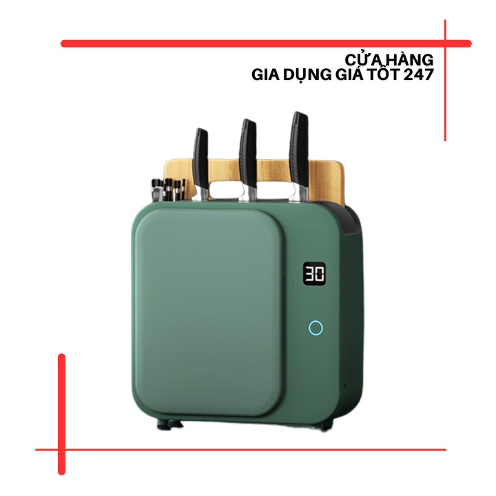 Máy sấy, khử khuẩn phụ kiện dao thớt bằng tia UV