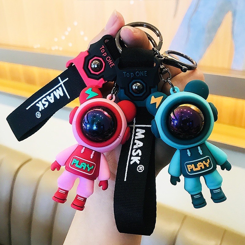 Móc khoá phi hành gia Astronaut, móc khóa silicon ,móc khoá ô tô xe máy túi sách hàng hót trend