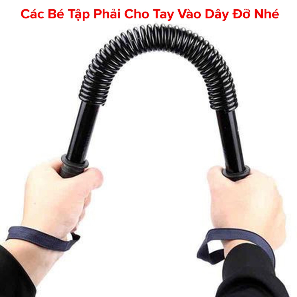 Gậy Bẻ Lò Xo 10kg Cho Các Bé Tập Thể Thao Thể Dục Tại Nhà, Thanh Lò Xo Đàn Hồi Kháng Lực 10kg Cao Cấp Hãng Amalife