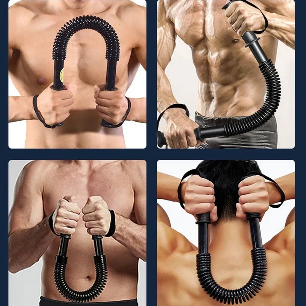 Gậy Bẻ Lò Xo 10kg Cho Các Bé Tập Thể Thao Thể Dục Tại Nhà, Thanh Lò Xo Đàn Hồi Kháng Lực 10kg Cao Cấp Hãng Amalife