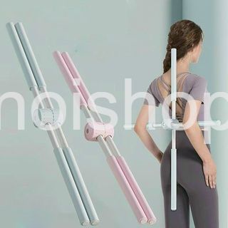 Gậy tập thẳng lưng, vai, chống gù tập yoga gậy chống gù lưng tập yoga bằng thép không gỉ