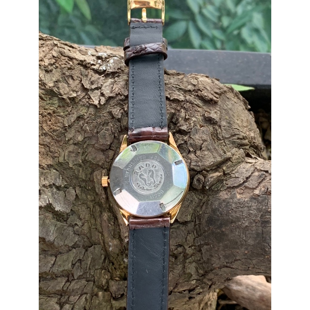 Đồng hồ nam Rado mỏ neo 999 automatic 30 jewels, máy búa vàng, 1 lịch, dây da của Thụy