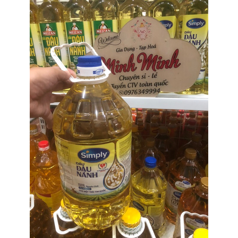 Dầu Ăn Simply Đậu Nành can 5L