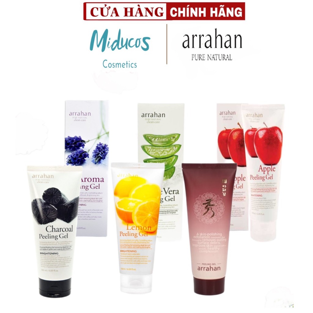 Gel Tẩy Da Chết Hoa Quả Làm Trắng Da – Arrahan Whitening Peeling Gel