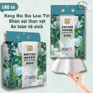 Túi khăn lau mặt dùng một lần nội địa Trung, khăn lau mặt giấy lau mặt khô dùng một lần tẩy trang 180 khăn