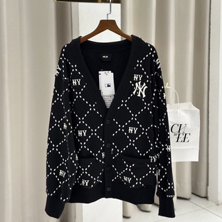 Áo nỉ cardigan mlb monogram
